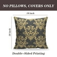 thumbnail image 2 of LALILO Throw Pillow Covers Floral Damask Ornament Old Royal Cushion Cover 18" x 18", 2 Pack, 2 of 6