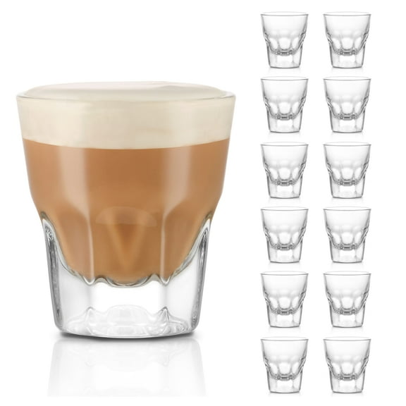Libbey Gibraltar DuraTuff Cortado Glasses, 4.5-Ounce, Set of 12, Durable Restaurant-Quality Shot and Espresso Glassware, Dishwasher Safe