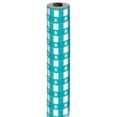 thumbnail image 2 of Beistle Gingham Table Roll, Teal, 2 of 2