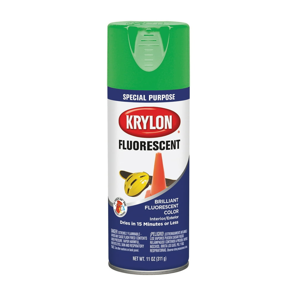 Krylon Fluorescent Paint Green, 11 oz