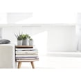 thumbnail image 3 of Ecopots Amsterdam Mini Durable Modern Round Recycled Based Composite Flower Pot Planter, White Grey, 5", 3 of 4