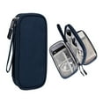 thumbnail image 1 of FloreceBien Bolsa para cables, bolsa para dispositivos electrónicos, organizador de accesorios electrónicos, organizador de cables portátil, bolsa doble para cables para accesorios electrónicos,, 1 of 6