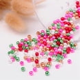 thumbnail image 3 of Christmas Mix Pearlized Glass Pearl Beads Mixed Color 4mm Hole: 1mm about 400pcs/bag, 3 of 4