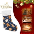 thumbnail image 4 of Coolnut 2 PSC Christmas Stockings Gingerbread Christmas Cookies, 17.7" Xmas Fireplace Santa Socks Christmas Tree Hanging Stockings Decoration for Christmas Holiday Xmas Gift, 4 of 6