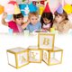 thumbnail image 1 of Cajas De Globo, 4pcs Cajas De Globo Transparentes Con Letras Instalación Fácil Para La Propuesta Confesion Baby Shower, 1 of 7