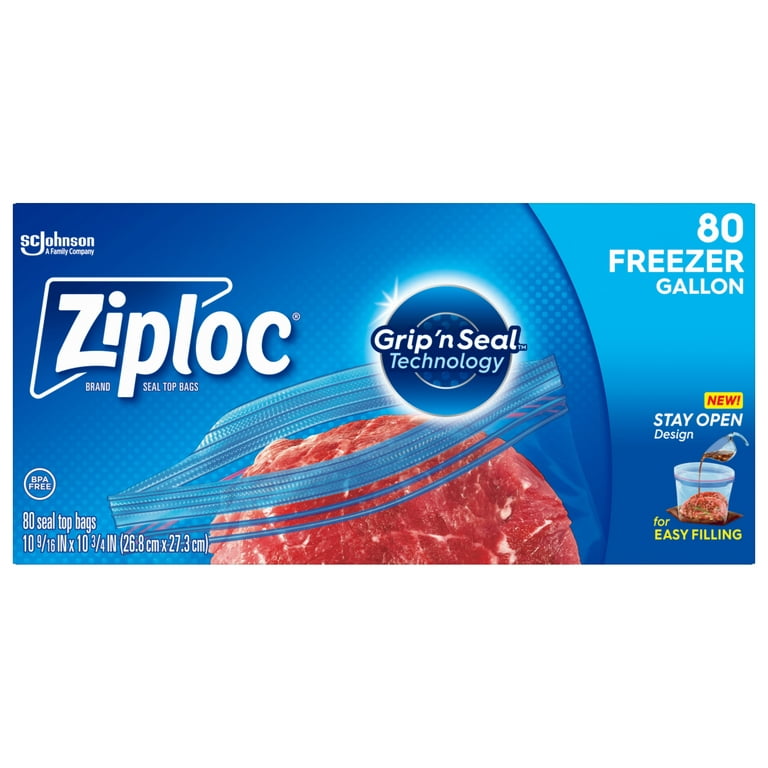 Ziploc Limited Edition Holiday Freezer Bags Quart 38 ct