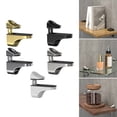 thumbnail image 2 of Metal Glass Shelving Brackets Adjustable Wall Mount Clamps Elegant Glass Shelf Support Simple Intalls for Glass panel, 2 of 9