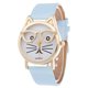 thumbnail image 2 of Sfonq Price Drop Womens Watches ,Mothers Day Gift for Grilfriend Ladies Watch Wear Glasses Cat Dial Belt Ladies Quartz Watch,Light blue Buy 2 Save 10%, 2 of 3