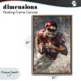 thumbnail image 4 of Stupell Industries Contemporary Eye On The End Zone Brown Floating Frame Canvas Art, 21 x 31, by Ray Powers, 4 of 8