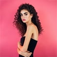 thumbnail image 4 of AYA Mèches de Cheveux Brésiliens Mèches Tissées Couleur Noire Naturelle Cheveux Ondulés Perruque Noire Ondulée Rideau, 4 of 9