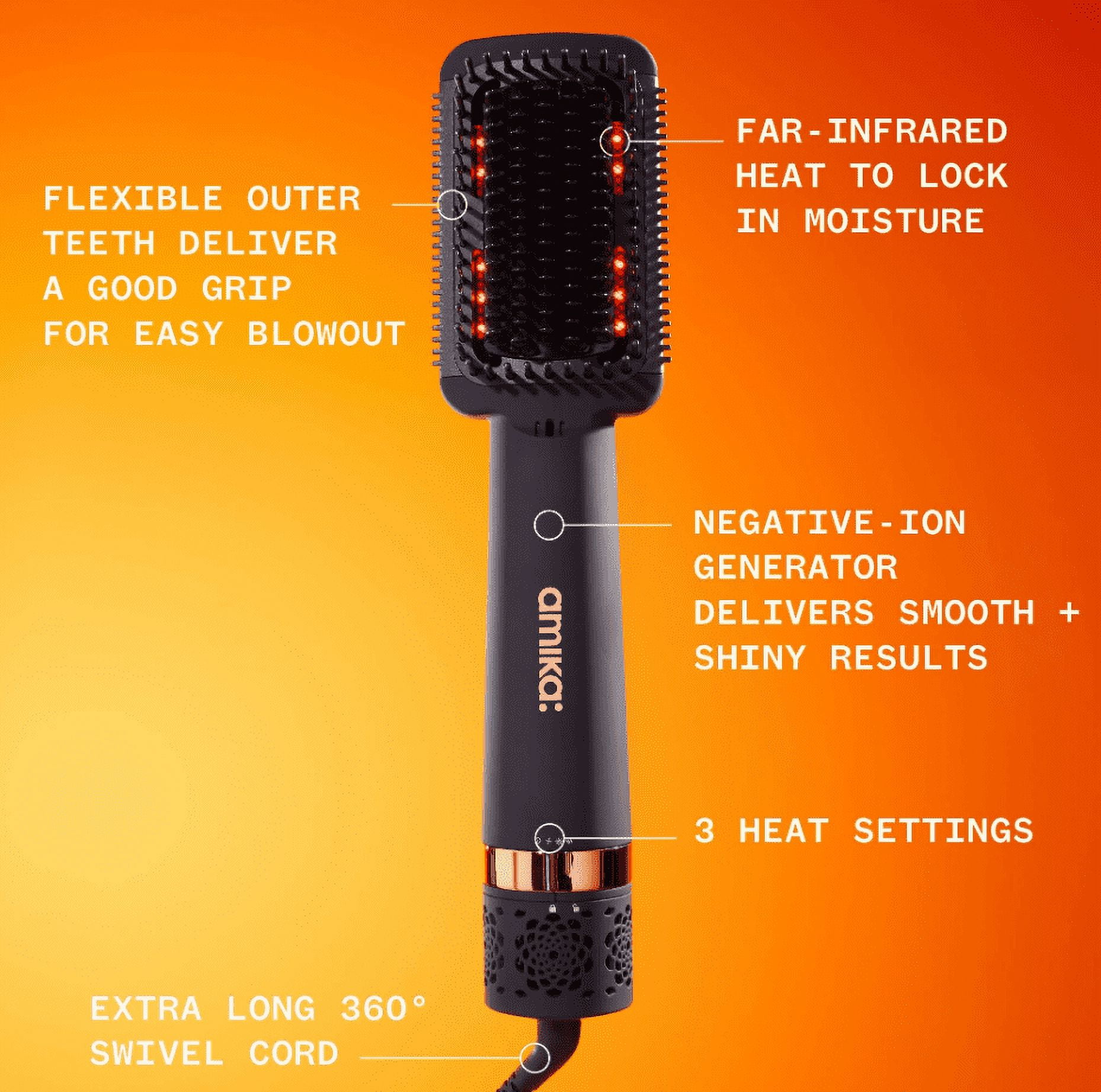 Amika Double Agent 2-in-1 Straightening Blow Dryer Brush