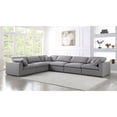 thumbnail image 3 of Meridian Furniture Serene Gray Durable Linen Fabric Modular Sectional, 3 of 5