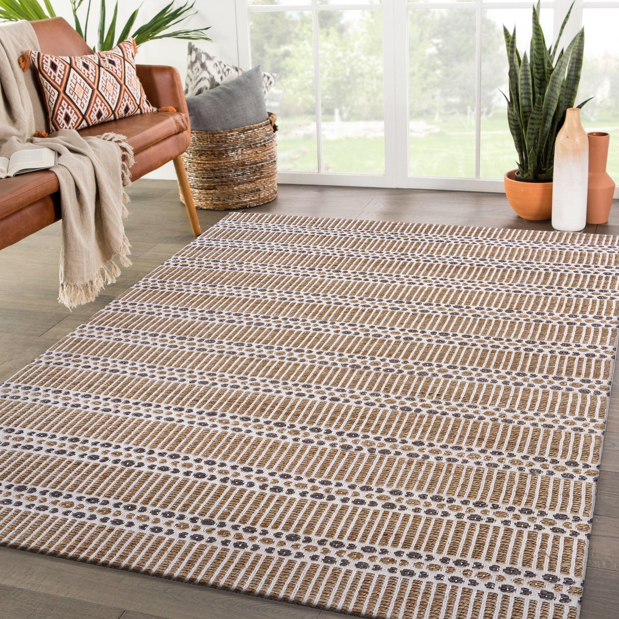 Lr Home Geometric Hand-Made Area Rug, 10' x 8'