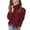 Wine, variant on Vedolay Cute Sweaters Women Crewneck Long Sleeve Striped Color Block Loose Knit Pullover Sweater,Black 3XL