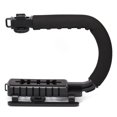 thumbnail image 2 of Qiilu Black Super Grip Video DV SLR Camera Stabilizing Handle for DSLR DV Camcorder,Grip Handle Stabilizer,Handle Video Stabilizer Mount, 2 of 8
