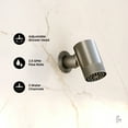 thumbnail image 3 of Lumiere 2-Spray Patterns 2.5 GPM Wall Mount Fixed Shower Head in Brushed Nickel, 3 of 8