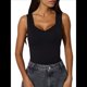 thumbnail image 3 of Camisetas Básicas Sin Mangas con Cuello en V para Mujer, Camisetas de Verano Adelgazantes Negro M, 3 of 7