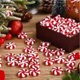 thumbnail image 4 of 5/10/20 piezas de caramelos acrílicos navideños rojos y blancos, adornos colgantes para árbol de Navidad para bodas, fiestas, regalos de Año Nuevo, decoración del hogar, 4 of 4