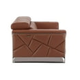 thumbnail image 5 of Titan Furnishings 75" Modern Genuine Italian Leather Loveseat in Camel Brown, 5 of 7