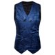 thumbnail image 1 of Camisa Botón para Hombre Color Coincidencia Casual Chaleco de Trabajo de Doble Pecho, Chaleco sin Mangas de Poliéster para Negocios, Traje Y Uso Diario, 1 of 4