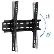 Mount-It! Low Profile TV Wall Mount Tilt Bracket for Flat Screens, Fits 32-55 TVs, 77 lbs. Capacity