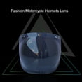 thumbnail image 6 of Motorcycle - -Scratch Lens Retro Bubble Visor Wind Lens Universal for Standard 3-Snap Open Face, 6 of 7