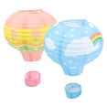 thumbnail image 3 of 2pcs Hot Air Balloon Paper Lantern Hanging Lantern Pendant Party Decorations, 3 of 7