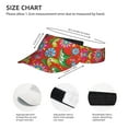 thumbnail image 4 of Disketp Vector Mexican Otomi Style Bright Sun Visors For Women Men Unisex Tennis Golf Visor Hat Adjustable Summer Hats Sport Outdoor Visor Hat Uv Protection Cap, 4 of 8