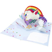 Be A Unicorn - 3D Pop Up Greeting Card For All Occasions - Love, Birthday, Christmas, Goodluck, Congrats, Get Well -
