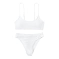 thumbnail image 1 of Conjunto de bikini de dos piezas cómodo con contraste de pecho alto para mujer OAVQHLG3B Store  lin121212, 1 of 4