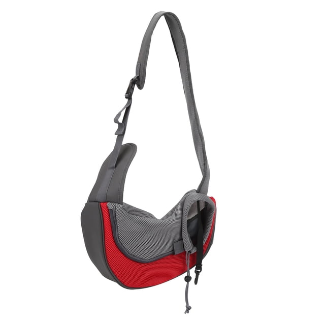 Porte-chien en Tissu Oxford Matériau en Maille Respirant Sangle Réglable Résistant à l'Usure et Durable
