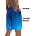 thumbnail image 3 of APTRO Mens Swim Trunks 9'' Mesh Liner Quick Dry Swim Shorts Board Shorts Bathing Suit Swimsuit Summer Beach Shorts Blue Stripe MK92 M, 3 of 7