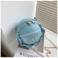 thumbnail image 3 of Odeerbi Rollback Crossbody Bags for Women Personalized Round Ball Female Bag Chain Basketball Bag All-match Satchel Small Bag Blue, 3 of 5