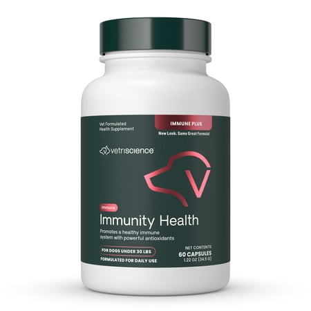 VetriScience Immunity Health Capsules for Small Dogs, 60 Count