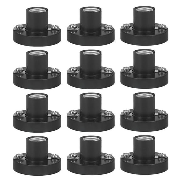 OUNONA 20pcs Miniature Screw Base Mini Lamp Holder Light Socket for DIY Lighting Small Screw Light Socket Round Base Bulb Holder for Physical Projects