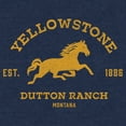 thumbnail image 2 of Men's Yellowstone Dutton Ranch Horse Logo  Graphic T-Shirt, 2 of 4