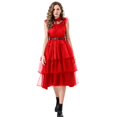 thumbnail image 2 of Classic Black Gothic Tunic Adams Black Dress – Elegant Victorian-Style Costume Family Prom Dress, 2 of 8