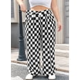 thumbnail image 6 of SHEWIN Womens Plus Size Pants Wide Leg Palazzo Pants Elasticized Back Waist Pleated Casual Work Trouser with Pockets 1X-5X, 6 of 10