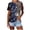 Blue, variant on Lolmot Tops for Women Casual Comfy Round-Neck Blouse Summer Short-Sleeved Independence Day Print Tees Fashion Summer Basic Top T Shirt
