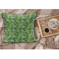 thumbnail image 2 of Plant Fluffy Throw Pillow Cushion Cover, Watercolor Tropical Palm Leaves Colorful Illustration Natural Feelings, Rectangle Accent Pillow Case, 36" x 16", Fern Green Lime Green, by Ambesonne, 2 of 5
