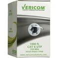 thumbnail image 2 of Vericom Cat 6 U/utp Solid Riser Cmr Cable, 1000 Ft Pull Box - Category 6 For Network Device - 1000 Ft - Bare Wire - Bare Wire - White (mbw6u-01444), 2 of 2