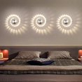 thumbnail image 3 of Indoor Lighting, Easy Installation 3W Aluminum LED Wall Lamp, Spiral LED Wall Light with Modern Hollow Out Design for Wide Application and Energy Saving, 3 of 6