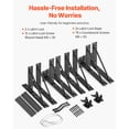 thumbnail image 6 of KFFKFF Corner Support for Gates, Pack of 2, Sag Prevention Gate Structure Kit, Gate Support with Secure Lock, Bolts, Suitable for Shed Entrances, Enclosure Gates, Access Gates, Stable Entrances, 6 of 9