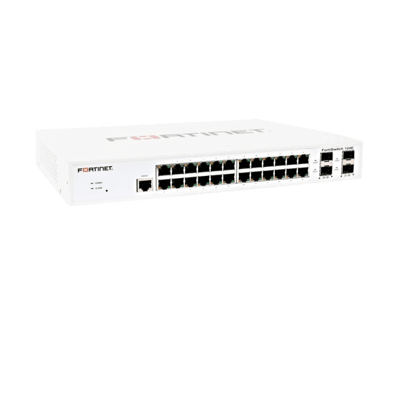 Restored Rstored Fortinet FortiSwitch FS-124E Managed Switch 24 Port (Refurbished)