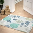 thumbnail image 2 of Starfish Bathroom Rugs, Ocean Beach Bathroom Rugs Seaside Costal Scenery Landscape Bathroom Rugs Set Nautical Sea Scenic Sand Blue Sky Summer Bathroom Rug Mat 19X31inch, Soft and Absorbent Bath Rugs, 2 of 3