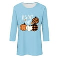 thumbnail image 5 of Sentmoon Tenues d'Automne pour Femmes 2025 Tendance Grande Taille Manches Longues Col Rond Hauts Tendance Amples avec Imprimé Vêtements d'Automne Femmes Élégants Hiver pour Tissu Confortable et Respirant m, 5 of 5
