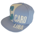 thumbnail image 2 of North Carolina Split Text Adjustable Snapback Baseball Cap (Sky Blue), 2 of 5