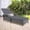 Gray + Mix Gray, variant on Costway 1 PC Outdoor Chaise Lounge Chair Patio Recliner with 6-Level Backrest Cushion & Pillow
