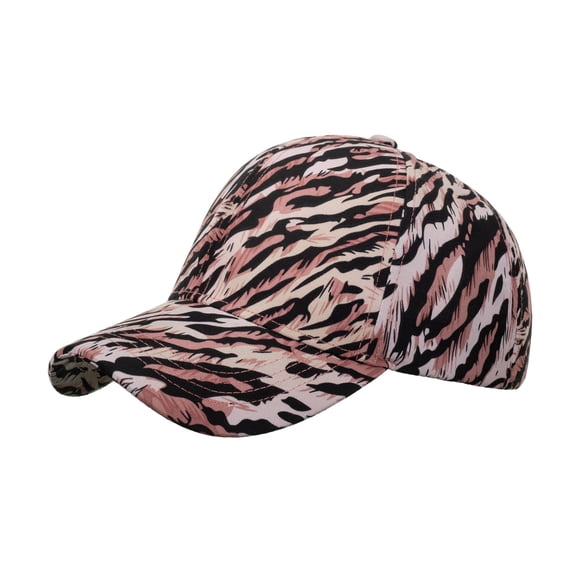 Yanyanz Caps, Fashion Women Men Sport Tiger Stripes Print Breathable Beach Baseball Cap Hip Hop Hat Sun Hat, Baseball Caps Red One Size