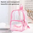 thumbnail image 6 of Pklyzj Clear Backpack, Heavy Duty Transparent Bookbag for School, Fabric & PVC Transparent Backpack with Reinforced Strap for Women Men, Large Capacity Clear bag for College, Travel, Security, 6 of 7